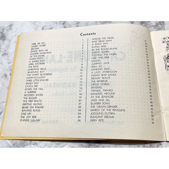 Vintage Car Tune Land Piano Book for Beginners 40s Sheet Music Gene Byrnes Illus - Picture 3 of 8